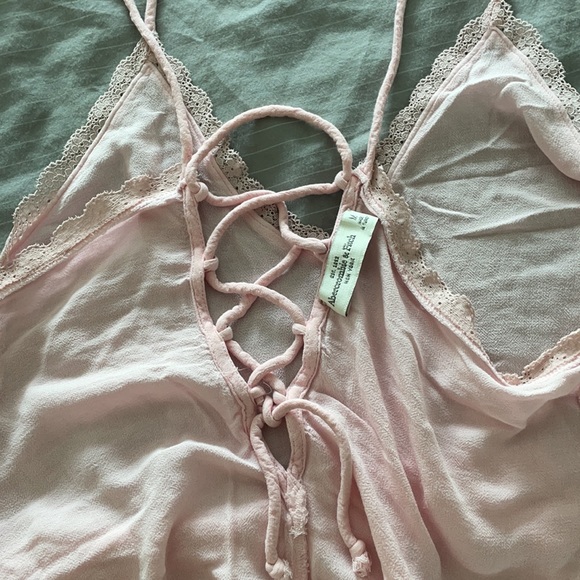 Abercrombie sheer pink nightie slip - Picture 3 of 3